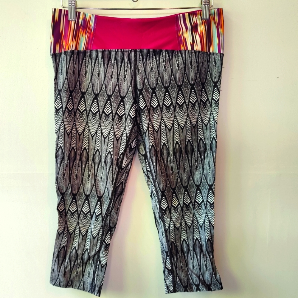 prAna Capri Swim Tights SUP Yoga L